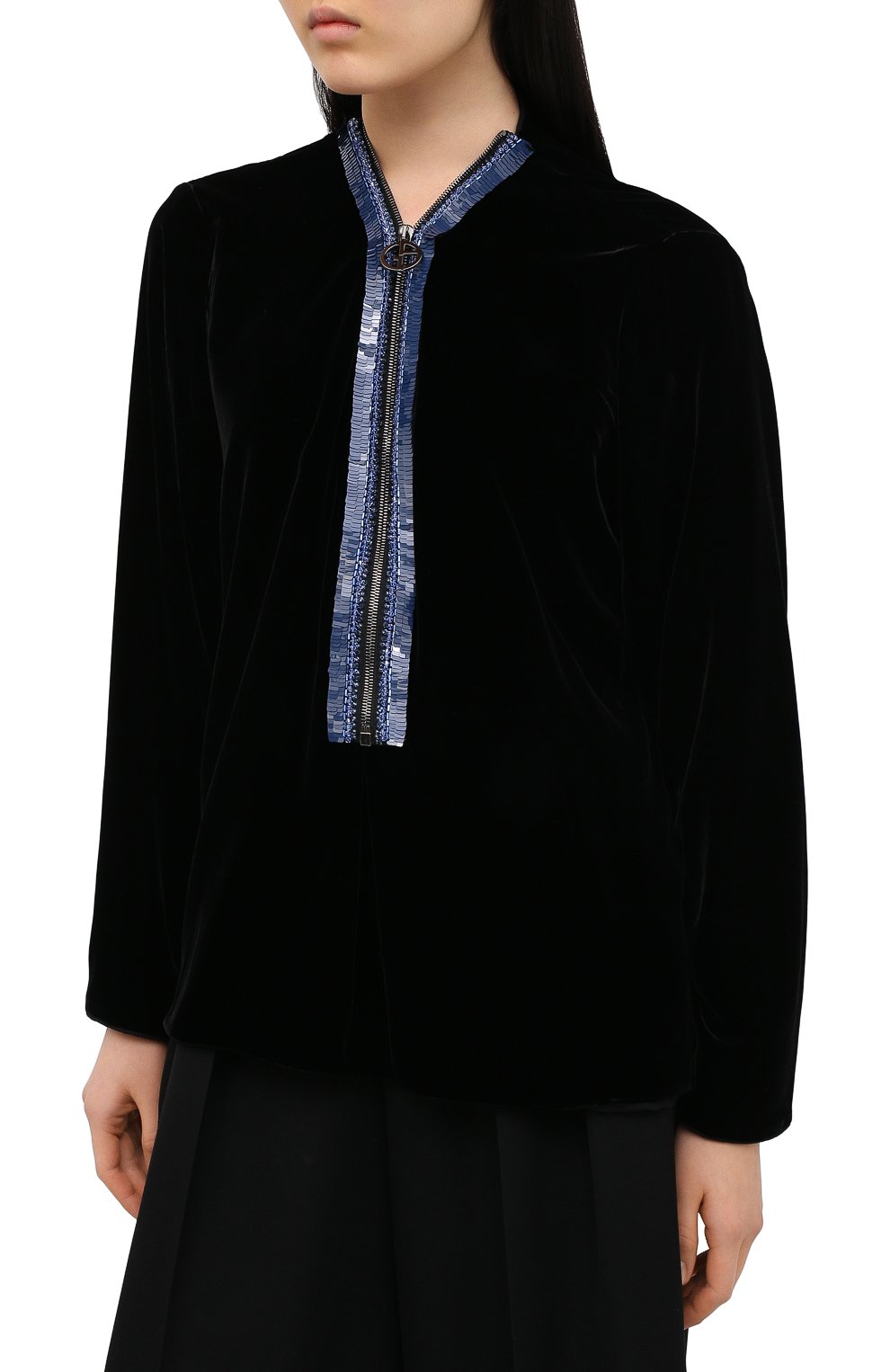 Блузка из вискозы и шелка GIORGIO ARMANI, арт. 0WHCR017/T024Y, фото 3