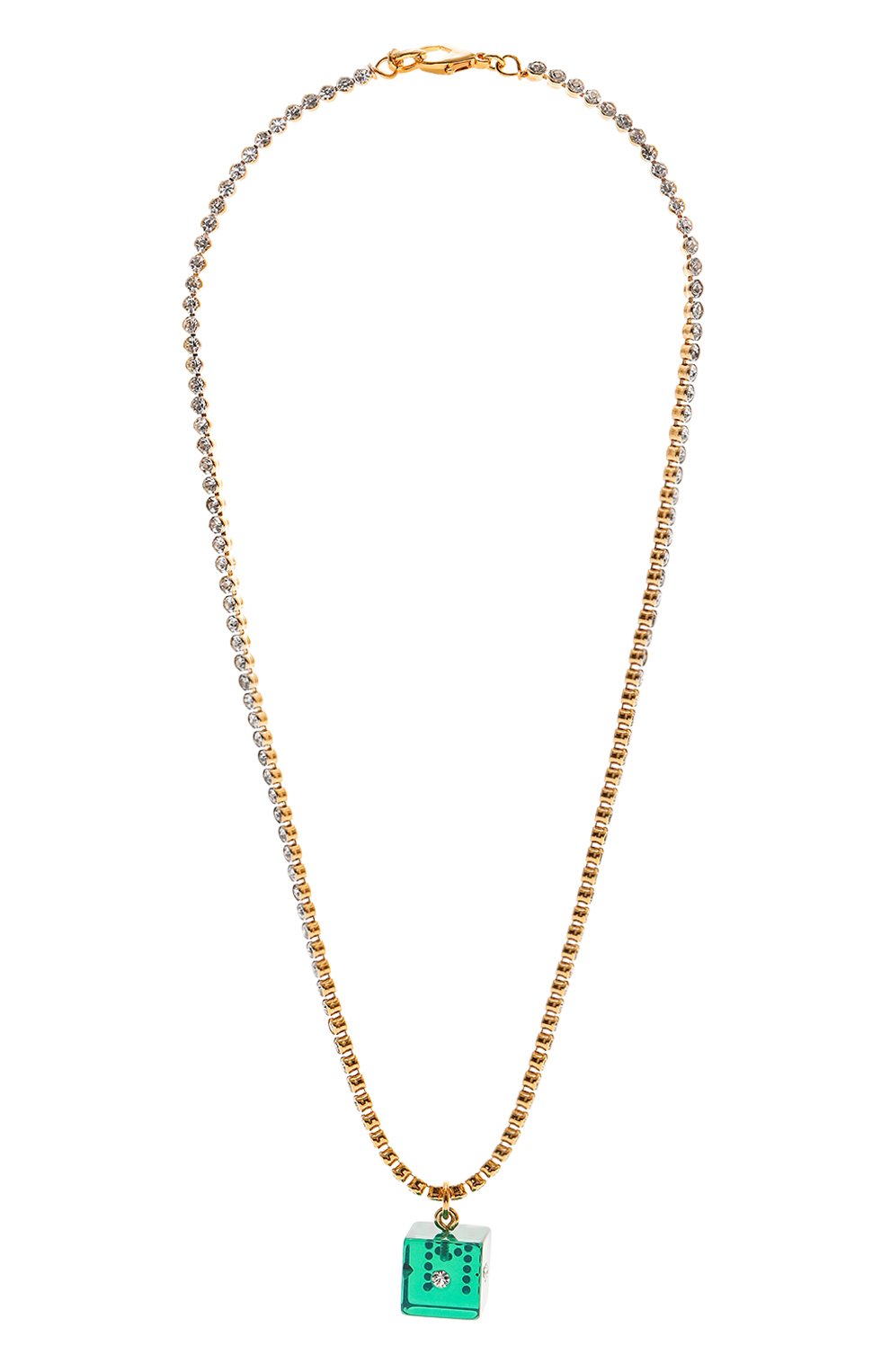 Кулон на цепочке MARNI зеленого цвета по цене 35150 руб., арт. C0MV0388A0 S2000, фото 1 Кулон на цепочке MARNI, арт. C0MV0388A0 S2000, фото 1