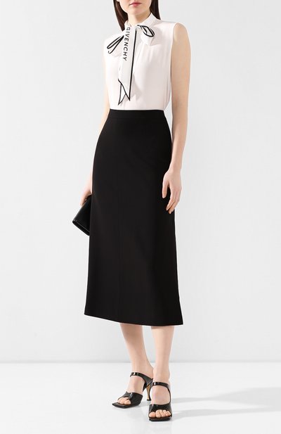 Шелковый топ GIVENCHY белого цвета по цене 92350 руб., арт. BW60GA12EH, фото 2 Шелковый топ GIVENCHY, арт. BW60GA12EH, фото 2