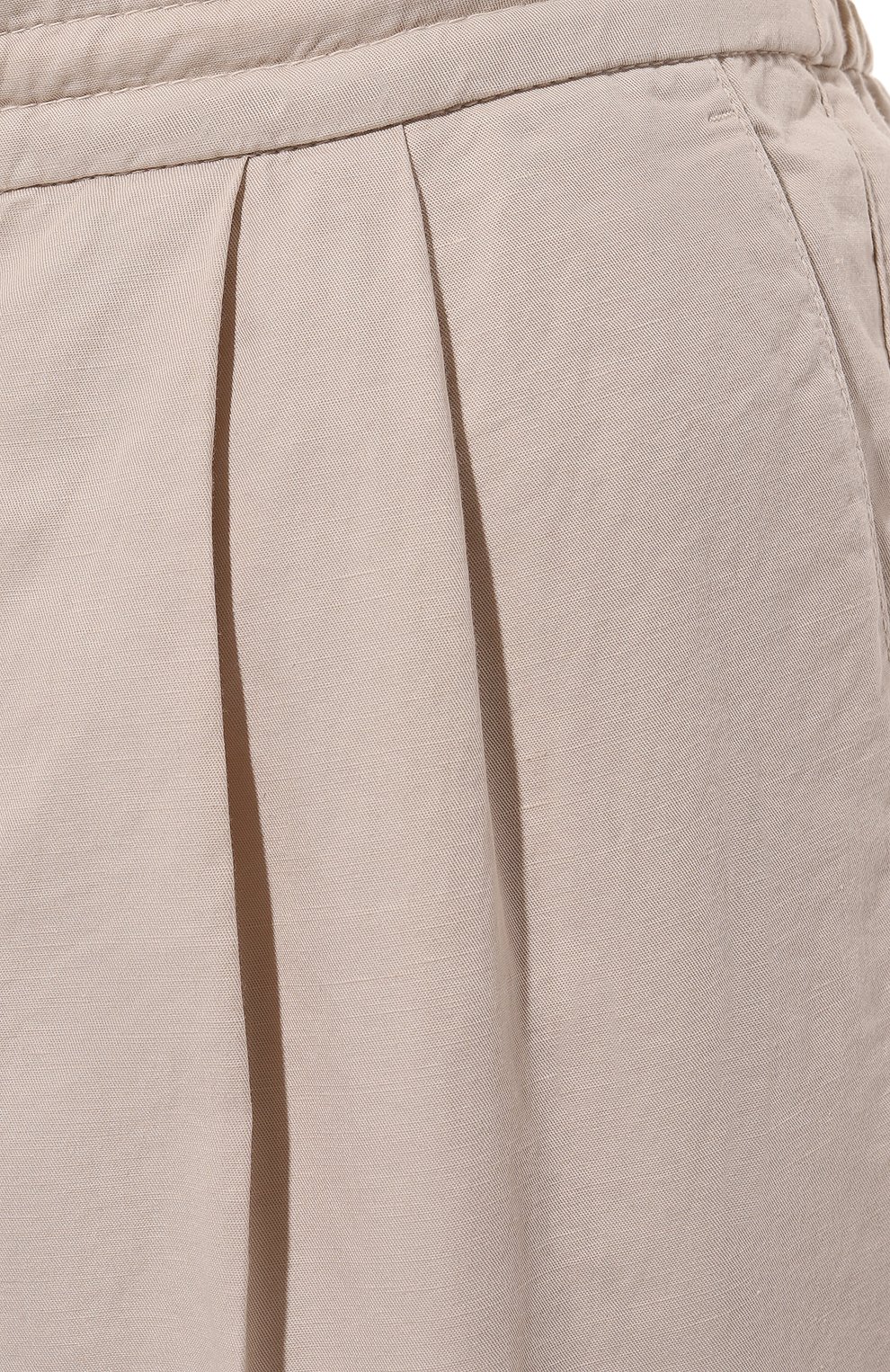 Брюки изо льна и хлопка BRUNELLO CUCINELLI, арт. M291DE1710, фото 5