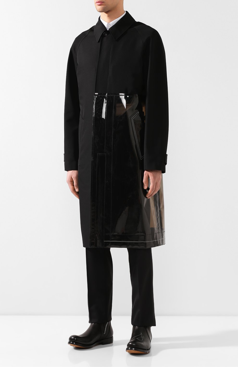 Шерстяное пальто MAISON MARGIELA черного цвета по цене 242500 руб., арт. S50AH0053/S49310, фото 3 Шерстяное пальто MAISON MARGIELA, арт. S50AH0053/S49310, фото 3