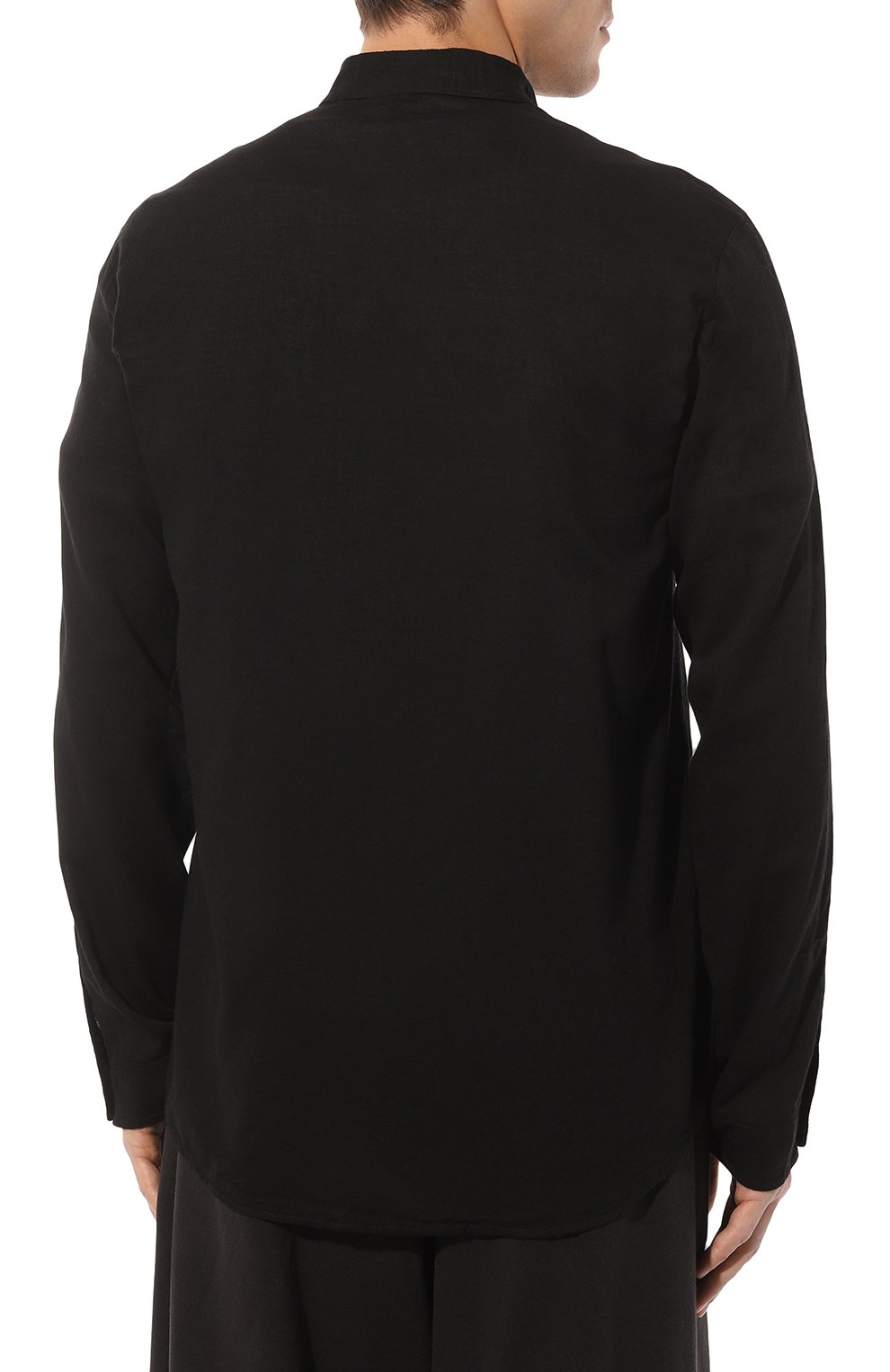 Рубашка из хлопка и шерсти TRANSIT черного цвета по цене 31950 руб., арт. CFUTRVU301, фото 4 Рубашка из хлопка и шерсти TRANSIT, арт. CFUTRVU301, фото 4