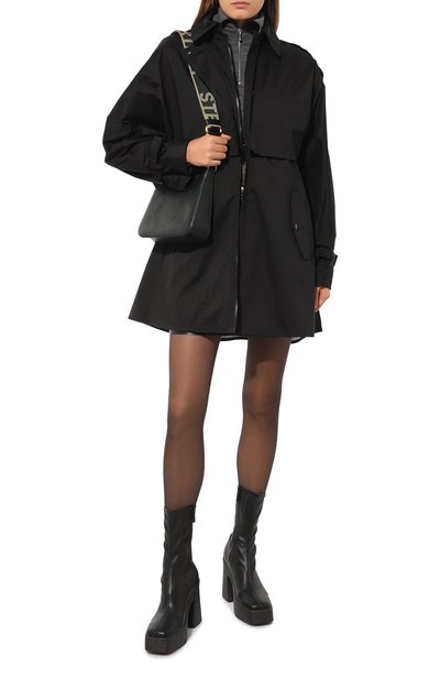 Плащ MONCLER черного цвета по цене 120000 руб., арт. 1A000-27-53A47, фото 2 Плащ MONCLER, арт. 1A000-27-53A47, фото 2