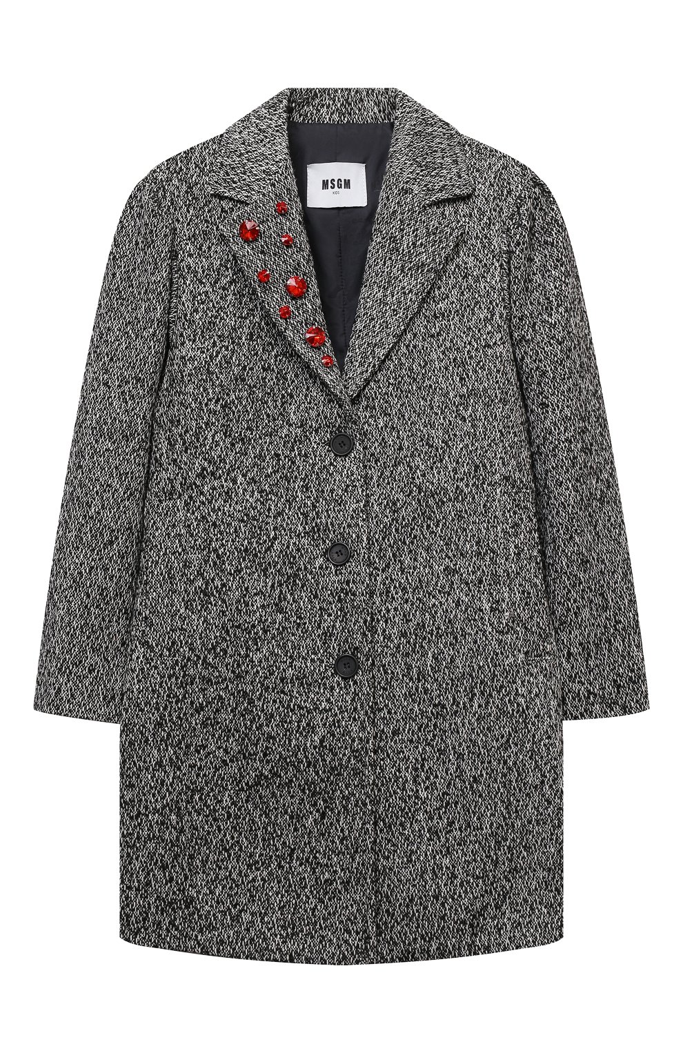 Однобортное пальто MSGM KIDS, арт. MS027775, фото 1