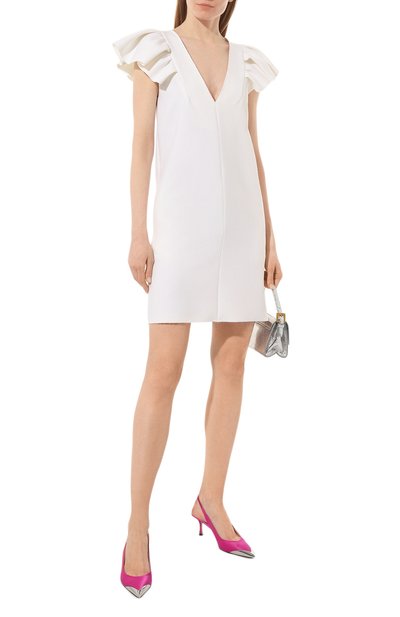 Платье MSGM белого цвета по цене 43150 руб., арт. 3441MDA185 237108, фото 2 Платье MSGM, арт. 3441MDA185 237108, фото 2