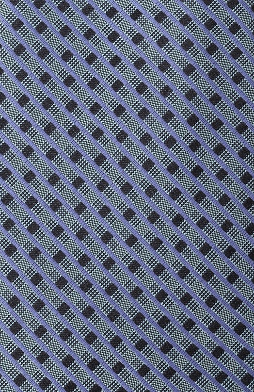 Шелковый галстук Canali 18/HJ04496 Голубой  18/HJ04496 Фото 4