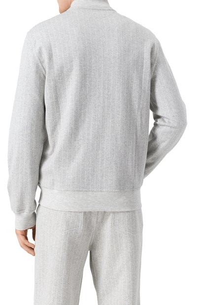 Толстовка из хлопка и кашемира BRUNELLO CUCINELLI, арт. MM8339072G, фото 4