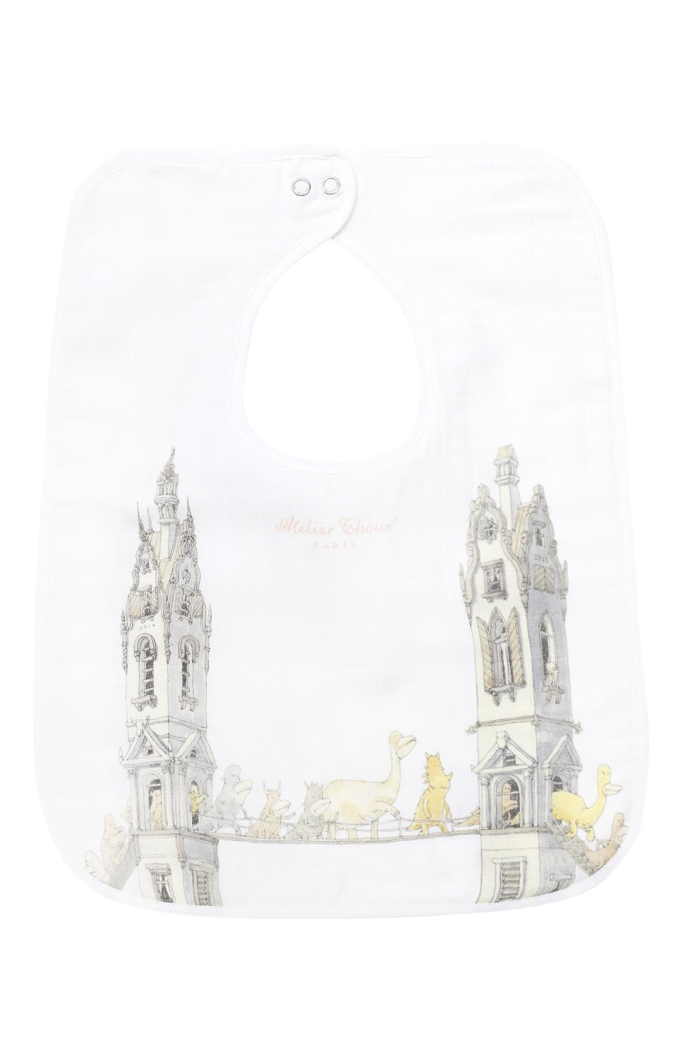 Хлопковый нагрудник ATELIER CHOUX, арт. LARGE BIB T0WER`S BRIDGE, фото 1