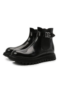 Мужские кожаные челси bernini DOLCE & GABBANA черного цвета, арт. A60371/A1203 | Фото 1 (Подошва: Массивная; Материал внутренний: Натуральная кожа; Мужское Кросс-КТ: Челси-обувь; Материал утеплителя: Без утеплителя; Материал внешний: Натуральная кожа)