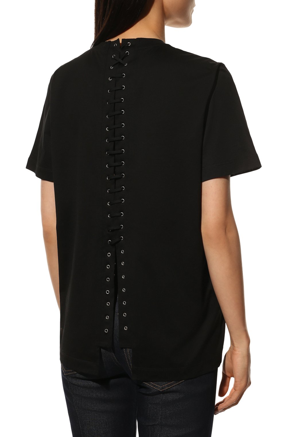 Хлопковая футболка PRADA, арт. 3593A-ILK-F0002-221, фото 4