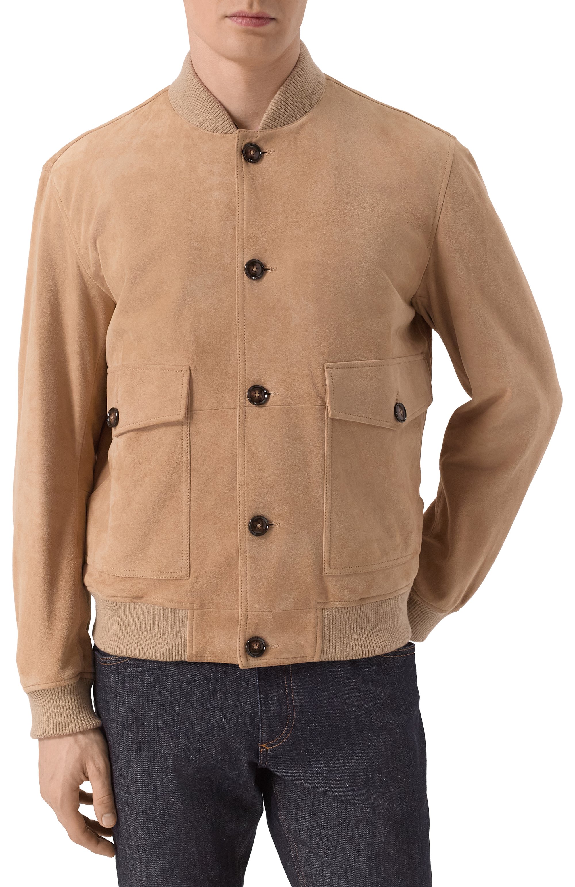 Замшевый бомбер BOSS, арт. 50531146, фото 3