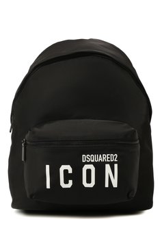 Мужской текстильный рюкзак icon DSQUARED2 черного цвета, арт. BPM0052 11703199 | Фото 1 (Материал сплава: Проставлено; Ремень/цепочка: На ремешке; Материал: Текстиль; Драгоценные камни: Проставлено; Стили: Кэжуэл; Размер: large)