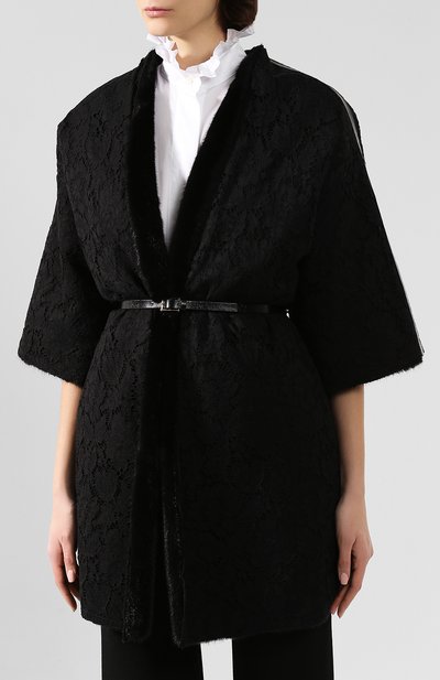 Двустороннее пальто VALENTINO черного цвета по цене 2825000 руб., арт. SF3FAA691HF, фото 3 Двустороннее пальто VALENTINO, арт. SF3FAA691HF, фото 3