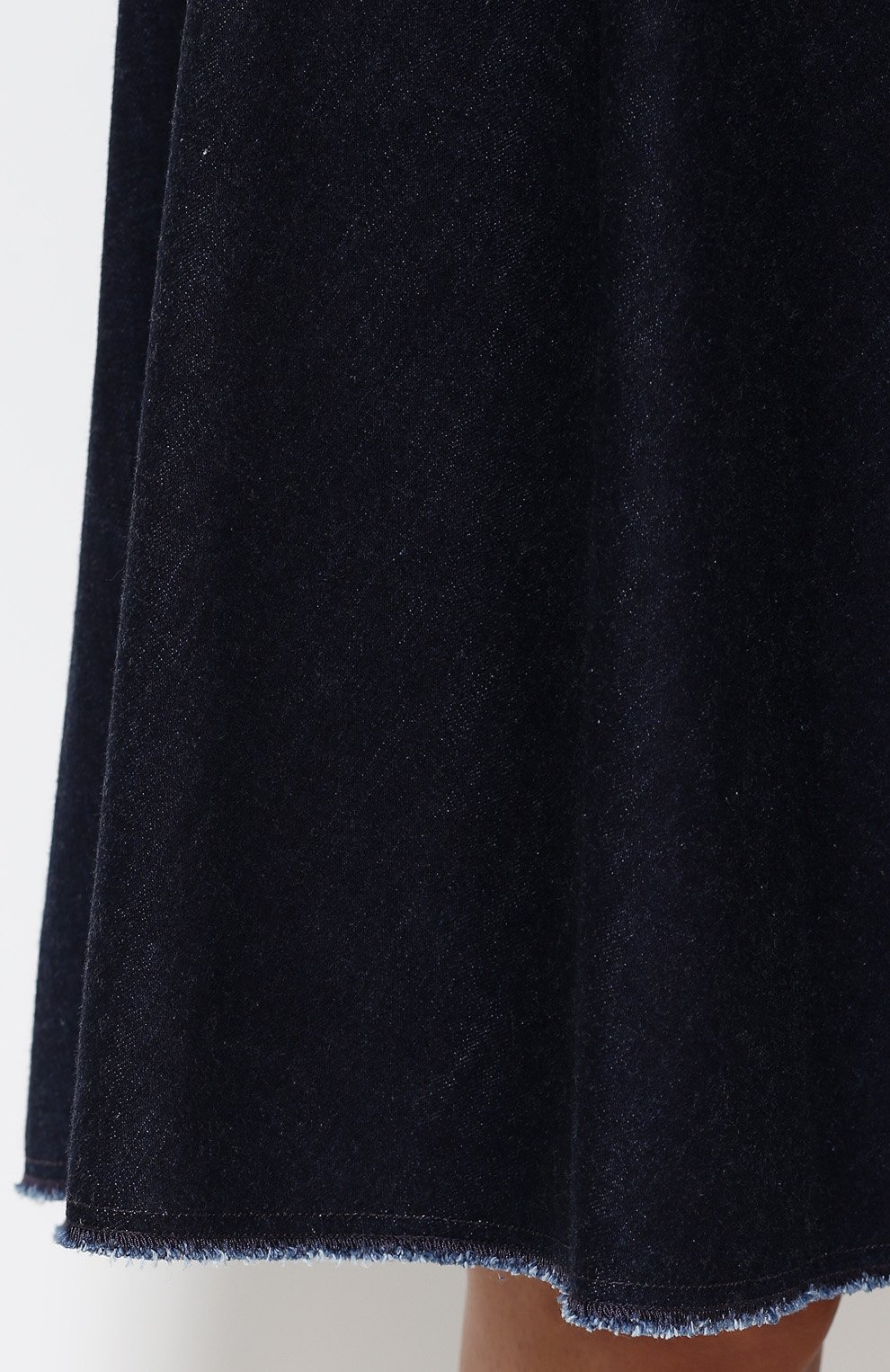 Джинсовая расклешенная юбка с бахромой MONCLER, арт. B2-093-25639-00-57934, фото 5