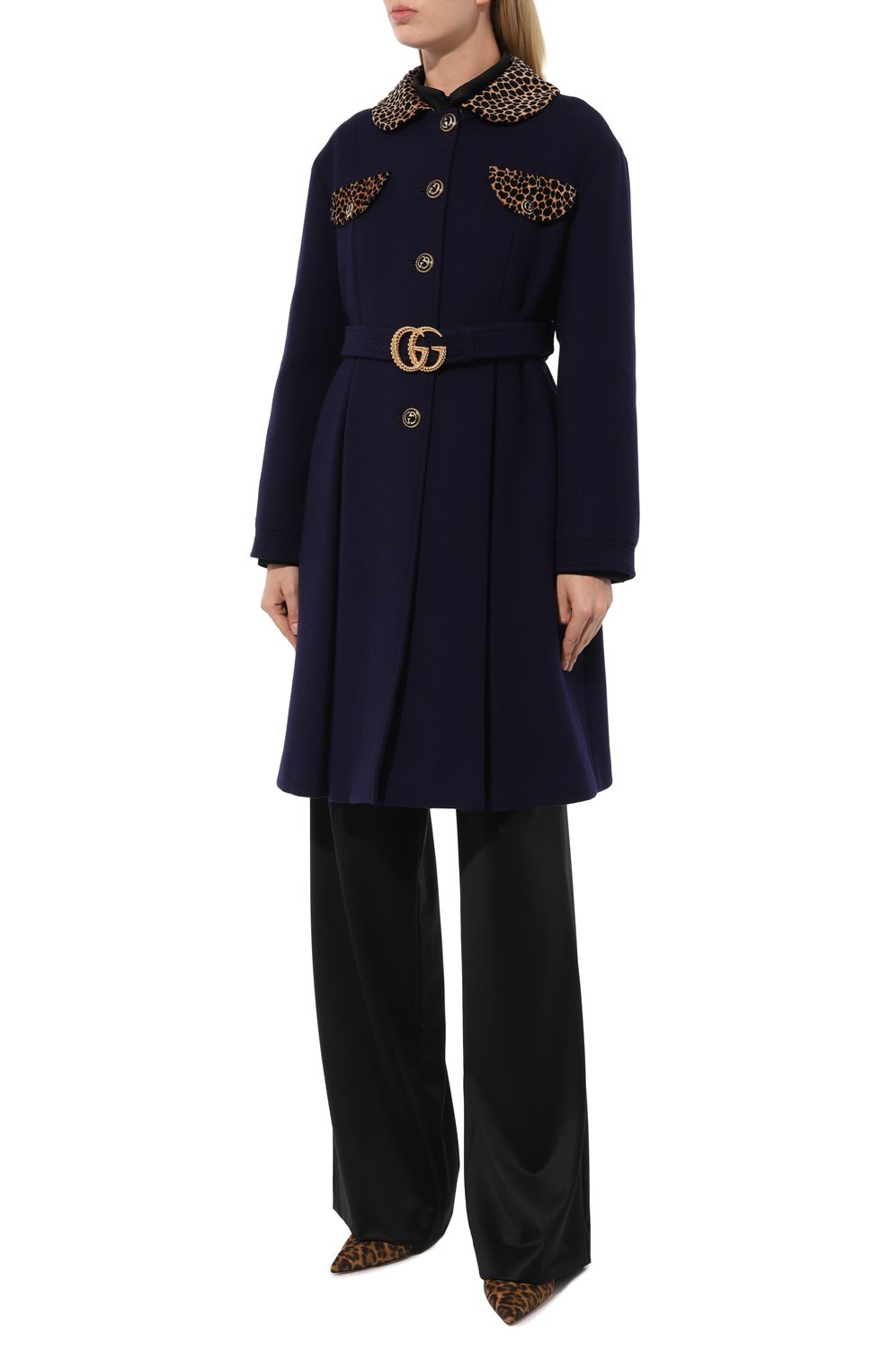 Шерстяное пальто GUCCI, арт. 569193 ZAAL6, фото 3