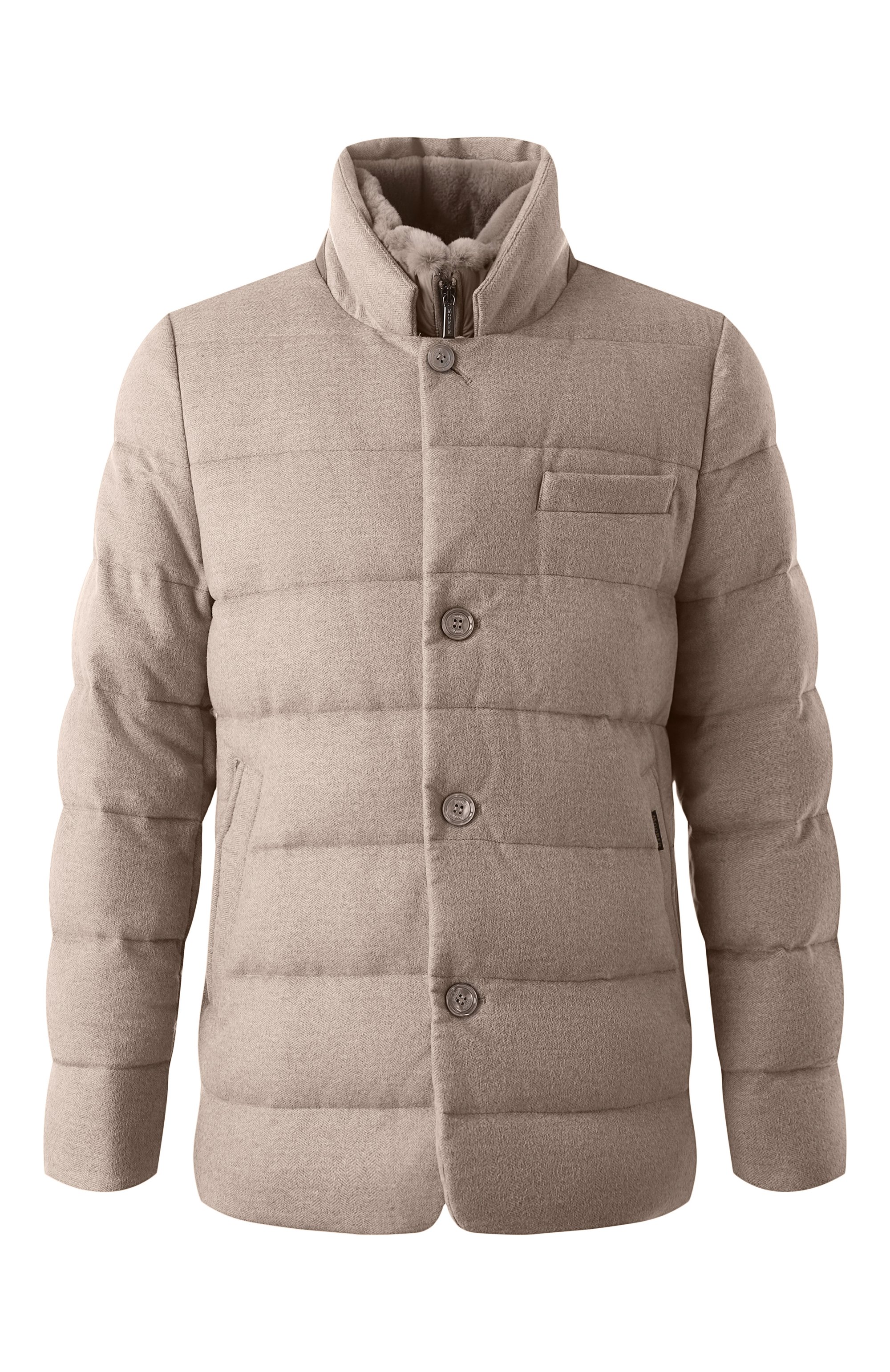 Кашемировый пуховик dalton-dtb с отделкой из норки MOORER, арт. DALT0N/DTB, фото 1