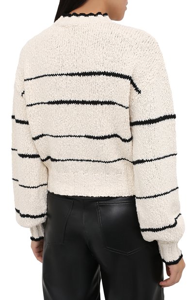 Хлопковый свитер PROENZA SCHOULER WHITE LABEL, арт. WL2037447-KC080, фото 4