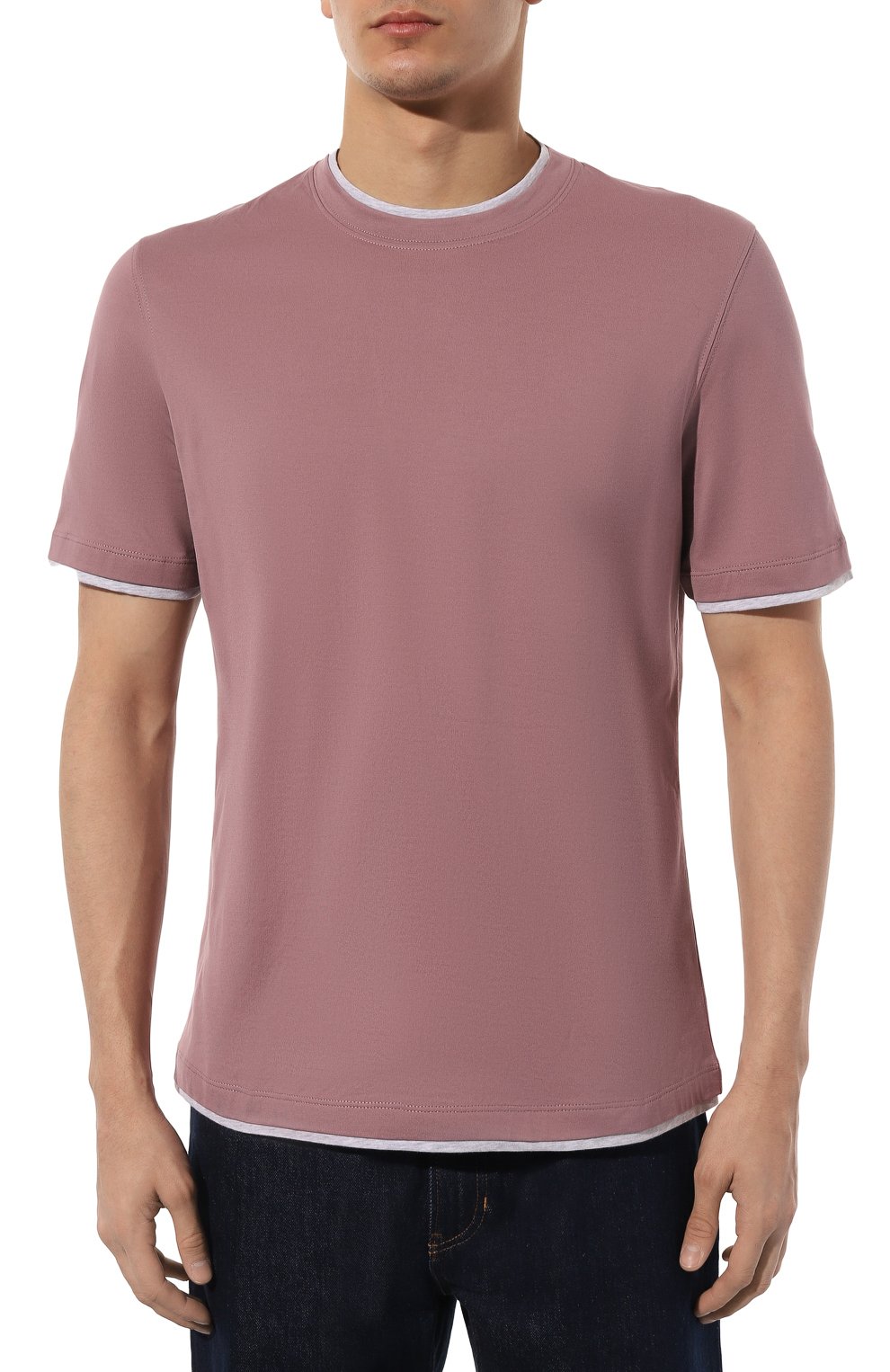 Хлопковая футболка BRUNELLO CUCINELLI, арт. M0B137427, фото 3