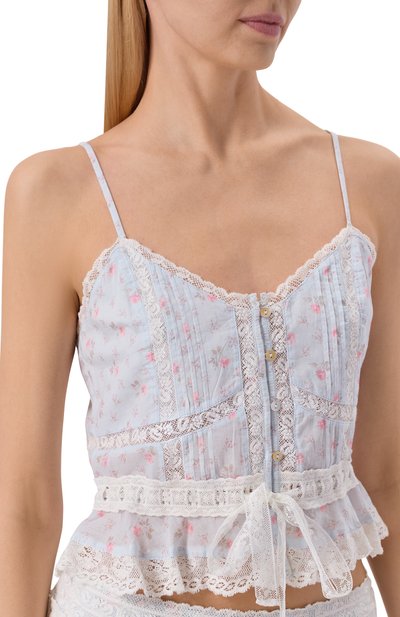 Хлопковый топ LOVE SHACK FANCY, арт. T1519-3120, фото 5