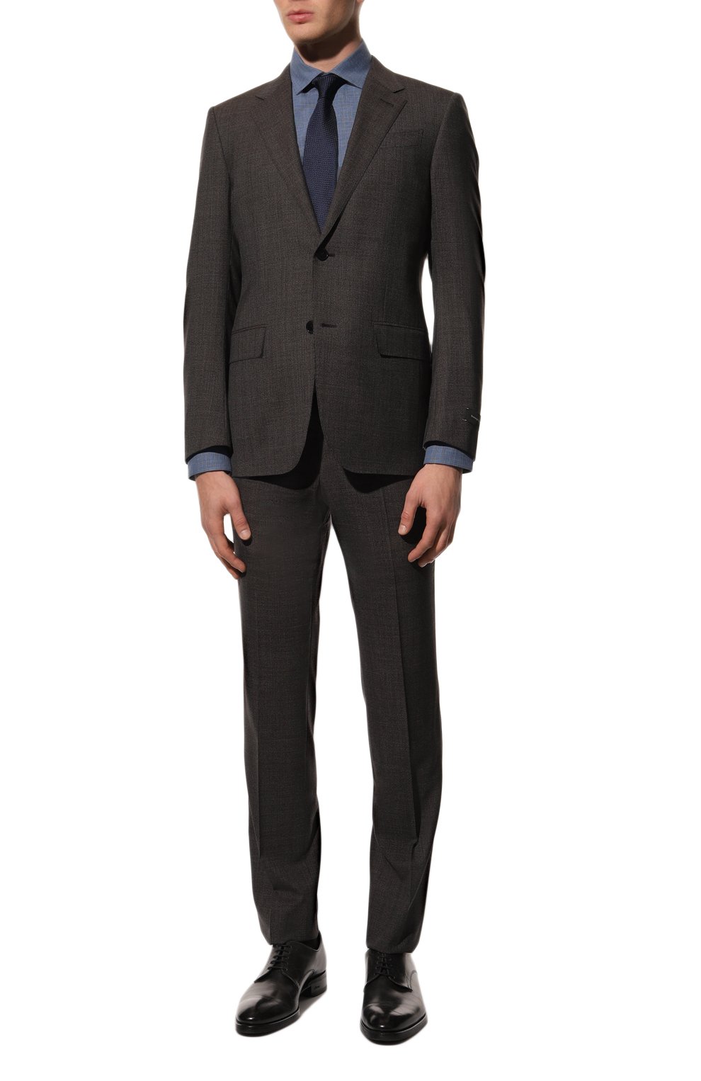 Сорочка из хлопка и кашемира ZILLI, арт. MFY-12152-369811/0001, фото 2