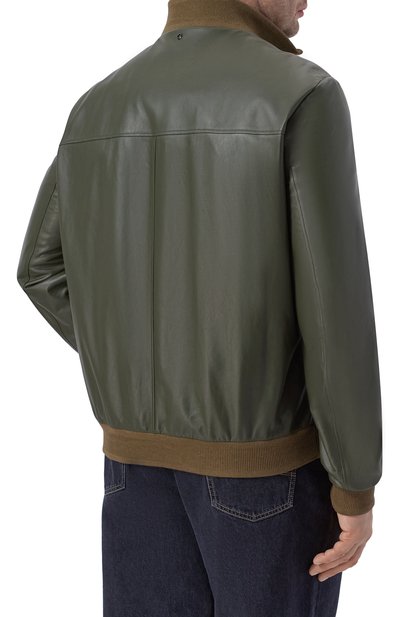 Кожаный бомбер STEFANO RICCI, арт. M7J6100260/NPNUV5_001, фото 4