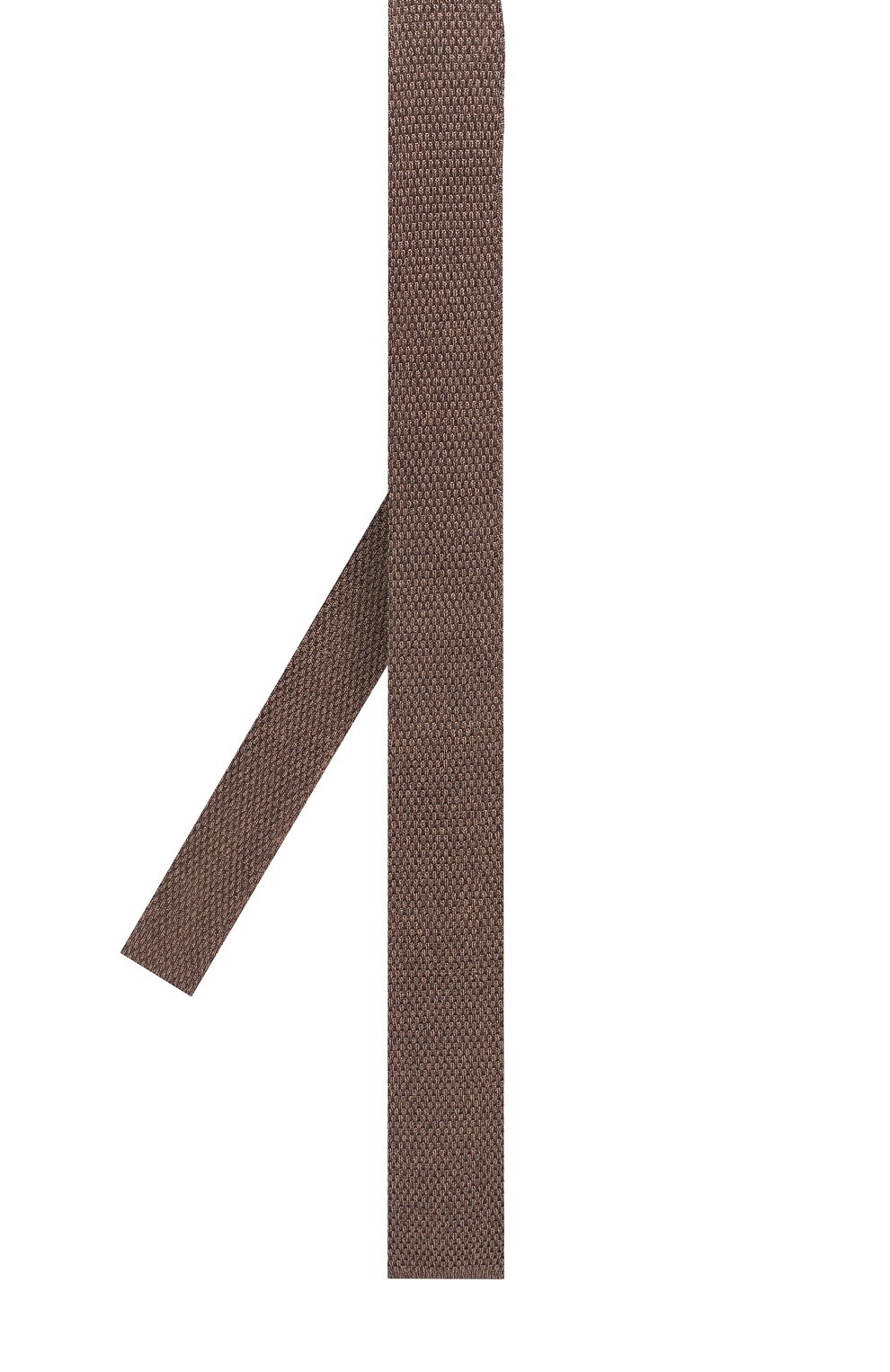 Шелковый вязаный галстук TOM FORD темно-бежевого цвета по цене 21500 руб., арт. 8TF731MH, фото 2 Шелковый вязаный галстук TOM FORD, арт. 8TF731MH, фото 2
