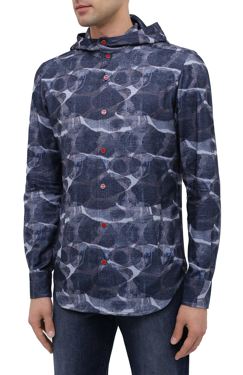 Хлопковая рубашка KITON, арт. UMCMARH0748301, фото 3