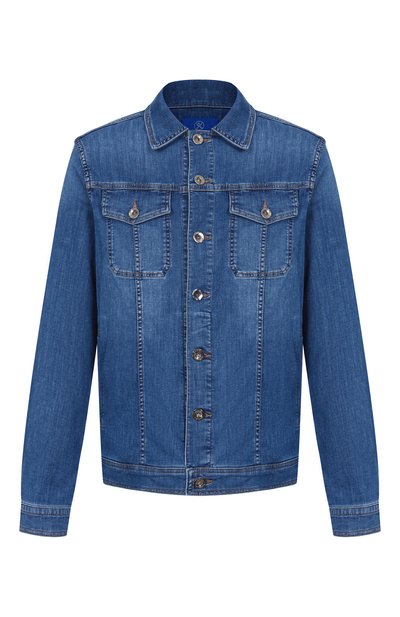 Мужская джинсовая куртка ANDREA CAMPAGNA, арт. J-SR BLUE USED/DUCKY SPACE BLUE