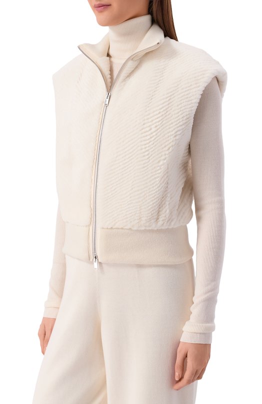 Жилет из норки MVST M016/MINK SHARED W Кремовый  M016/MINK SHARED W Фото 3