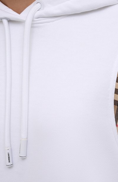 Хлопковое худи BURBERRY, арт. 8032129, фото 5