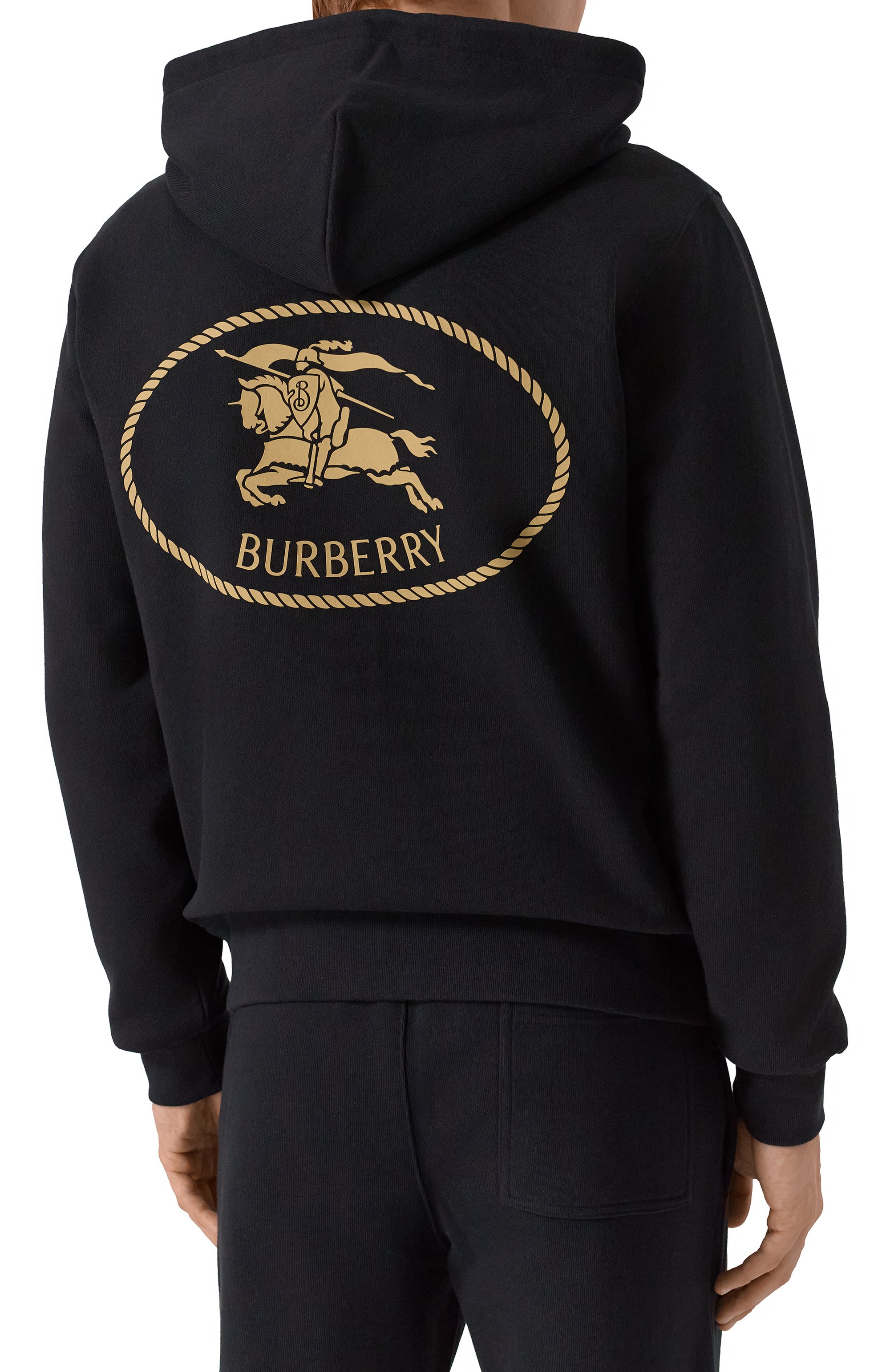 Хлопковая толстовка BURBERRY черного цвета по цене 92650 руб., арт. 8112808, фото 4 Хлопковая толстовка BURBERRY, арт. 8112808, фото 4
