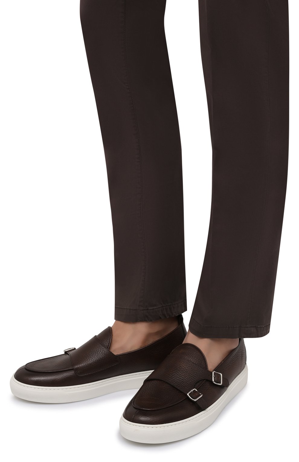 Кожаные слипоны H`D`S`N BARACCO темно-коричневого цвета по цене 46200 руб., арт. TIFF.CP.0*, фото 3 Кожаные слипоны H`D`S`N BARACCO, арт. TIFF.CP.0*, фото 3