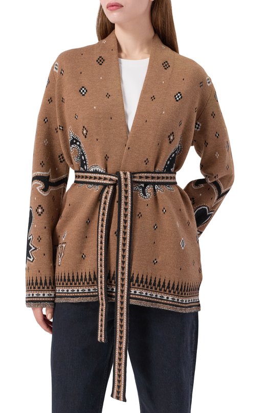 Шерстяной кардиган Zadig and Voltaire KWCA01638 Бежевый  KWCA01638 Фото 3