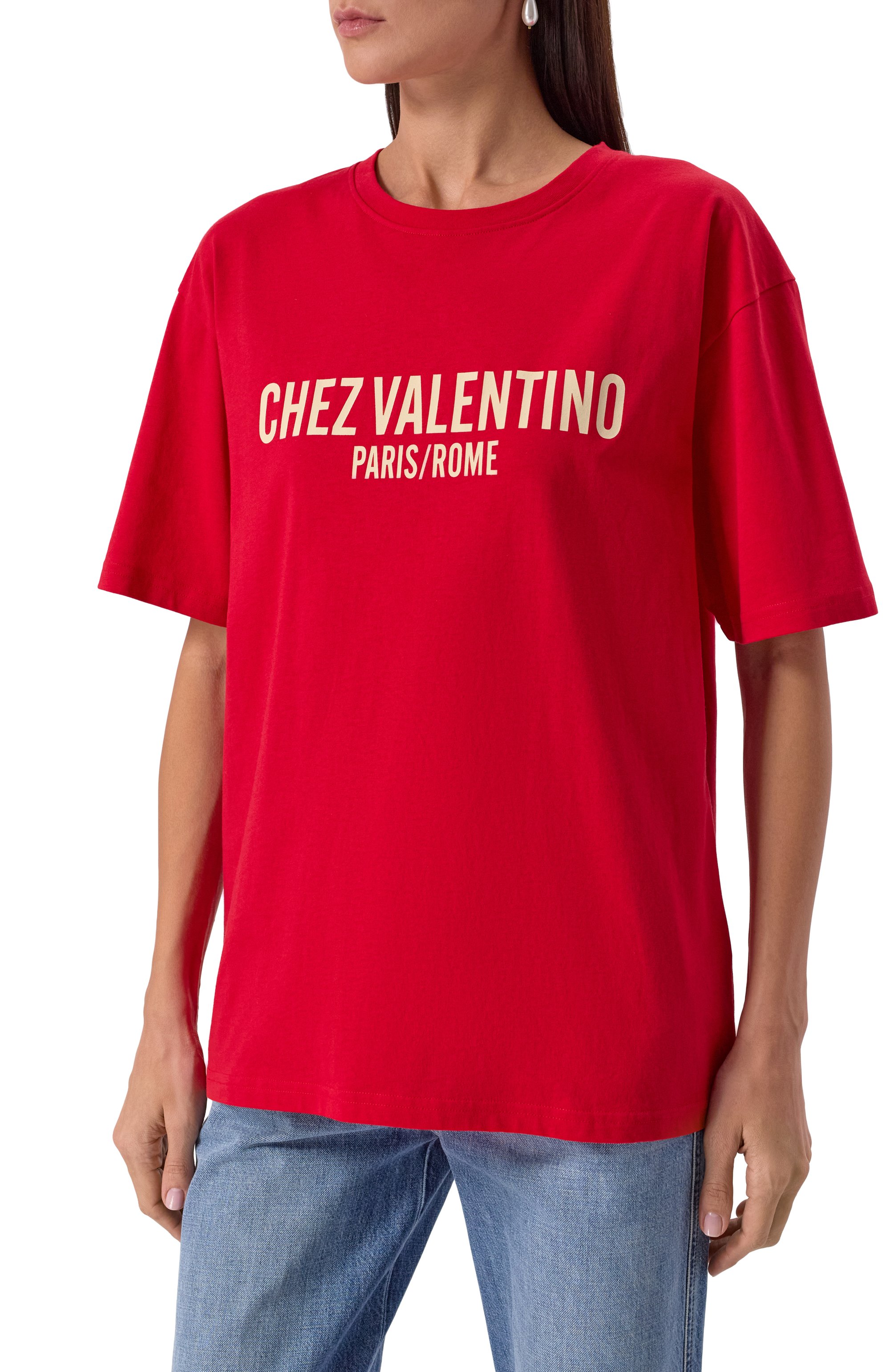 Хлопковая футболка VALENTINO, арт. 6B3MG24Q/95W, фото 3