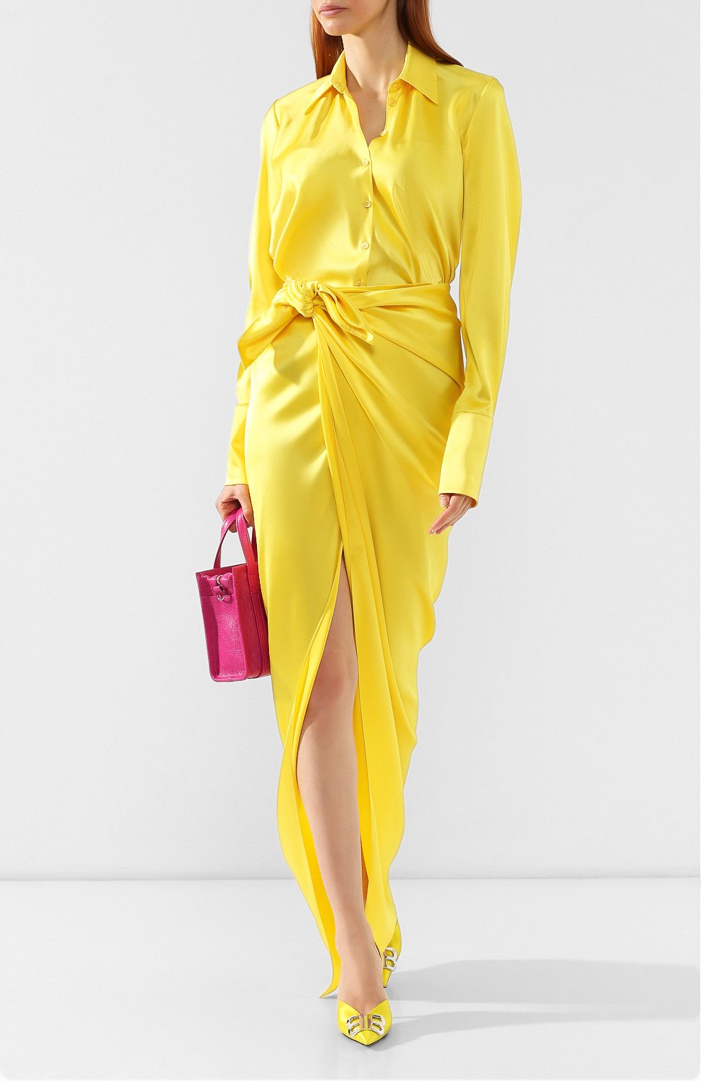Юбка-макси BALENCIAGA желтого цвета по цене 156500 руб., арт. 571097/TA021, фото 2 Юбка-макси BALENCIAGA, арт. 571097/TA021, фото 2