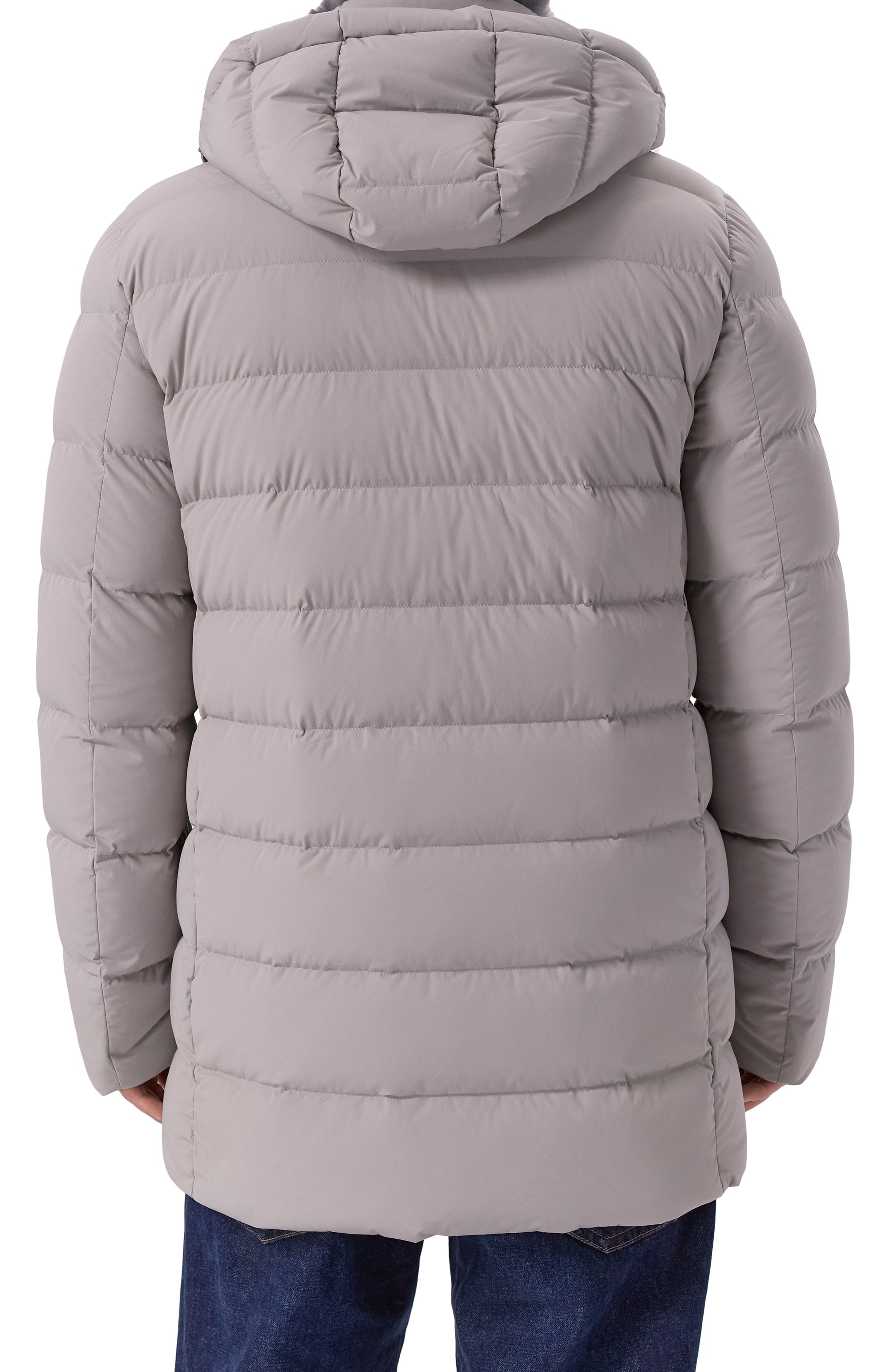 Пуховик с воротником из кролика HETREGO, арт. 8P435R/WILLIAM, фото 4