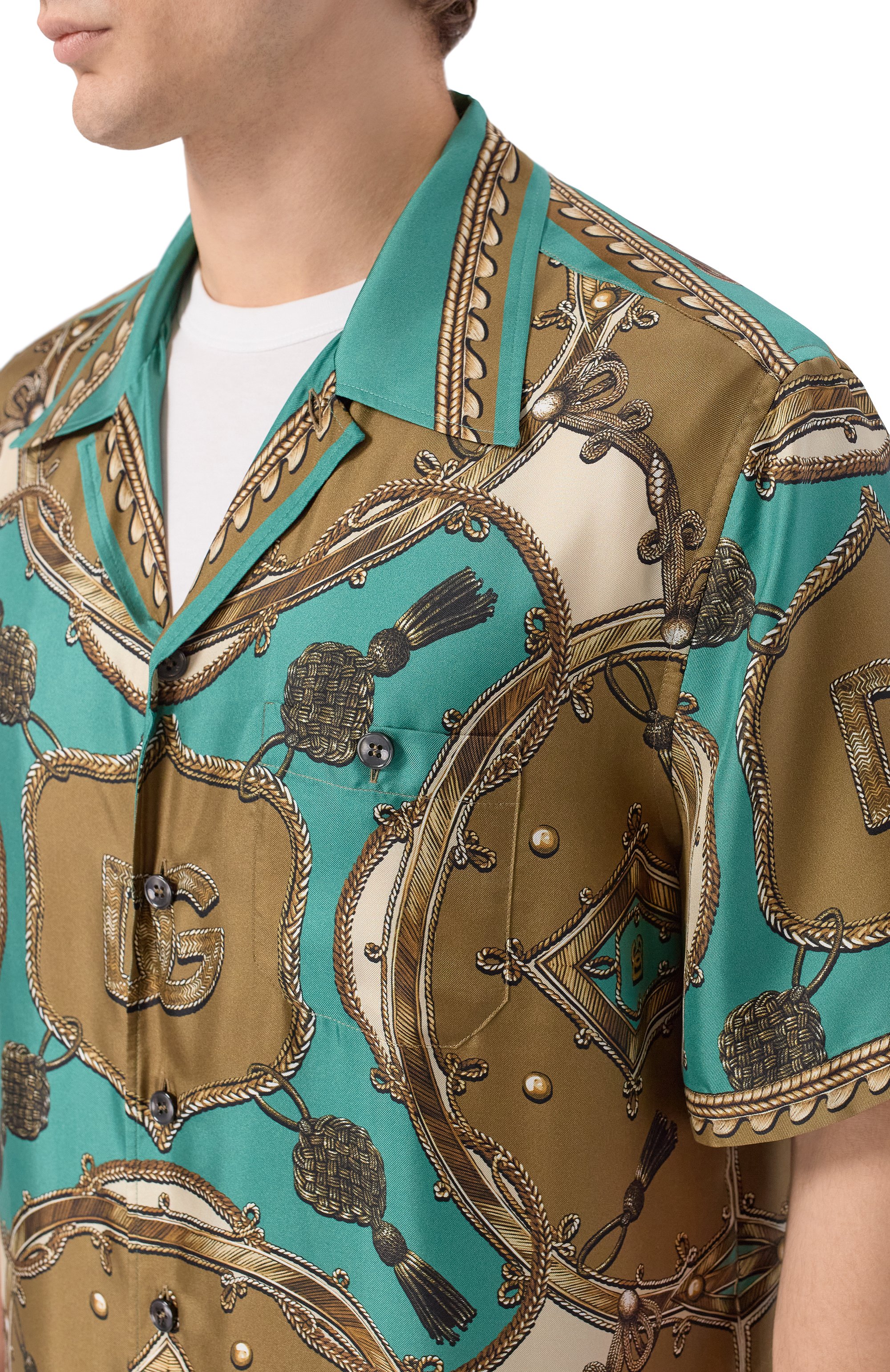 Шелковая рубашка DOLCE & GABBANA, арт. G5JH9T/HI12C, фото 5