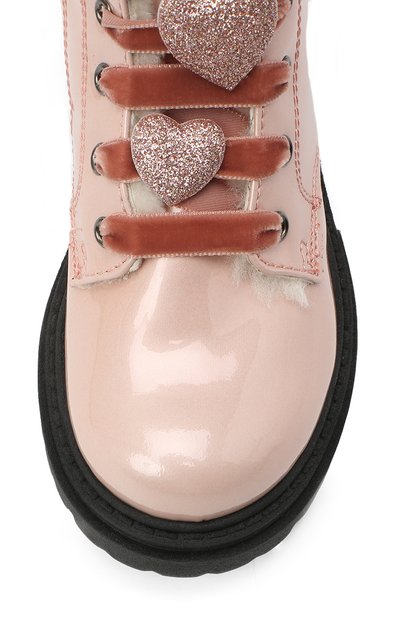 Кожаные ботинки с меховой отделкой WALKEY, арт. Y1A5-41080-1142/25-29, фото 4