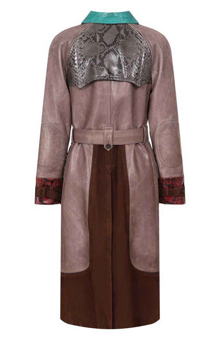 Кожаное пальто PRADA, арт. 56813-1PPE-F0U76, фото 2