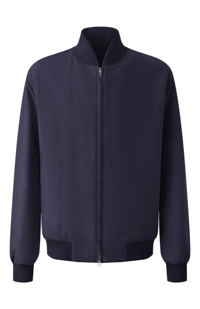 Мужской синий двусторонний бомбер LORO PIANA купить в