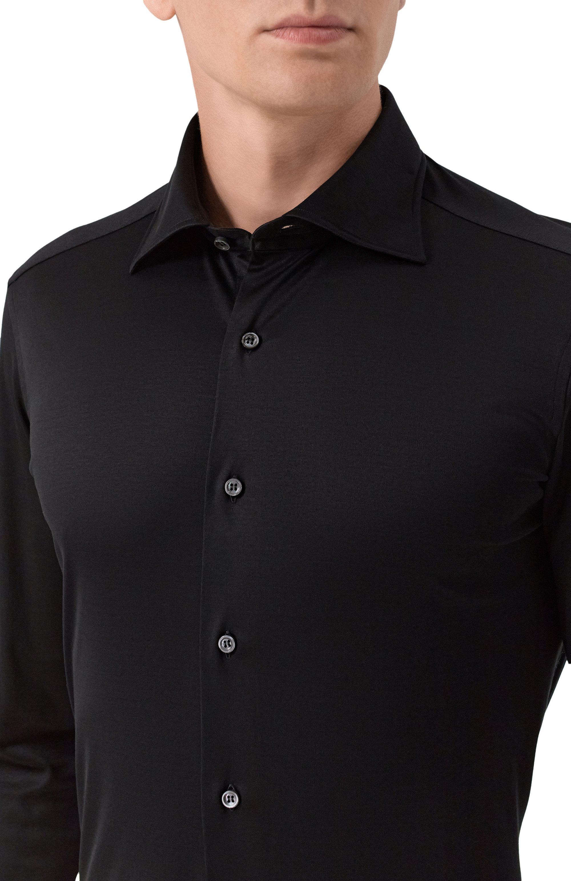 Хлопковая сорочка MVST, арт. SLIM/GABRIELLE/R0UND/1628-JERSEY (INTERL0CK), фото 5