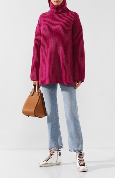 Шерстяной свитер ACNE STUDIOS розового цвета по цене 30800 руб., арт. A60018, фото 2 Шерстяной свитер ACNE STUDIOS, арт. A60018, фото 2