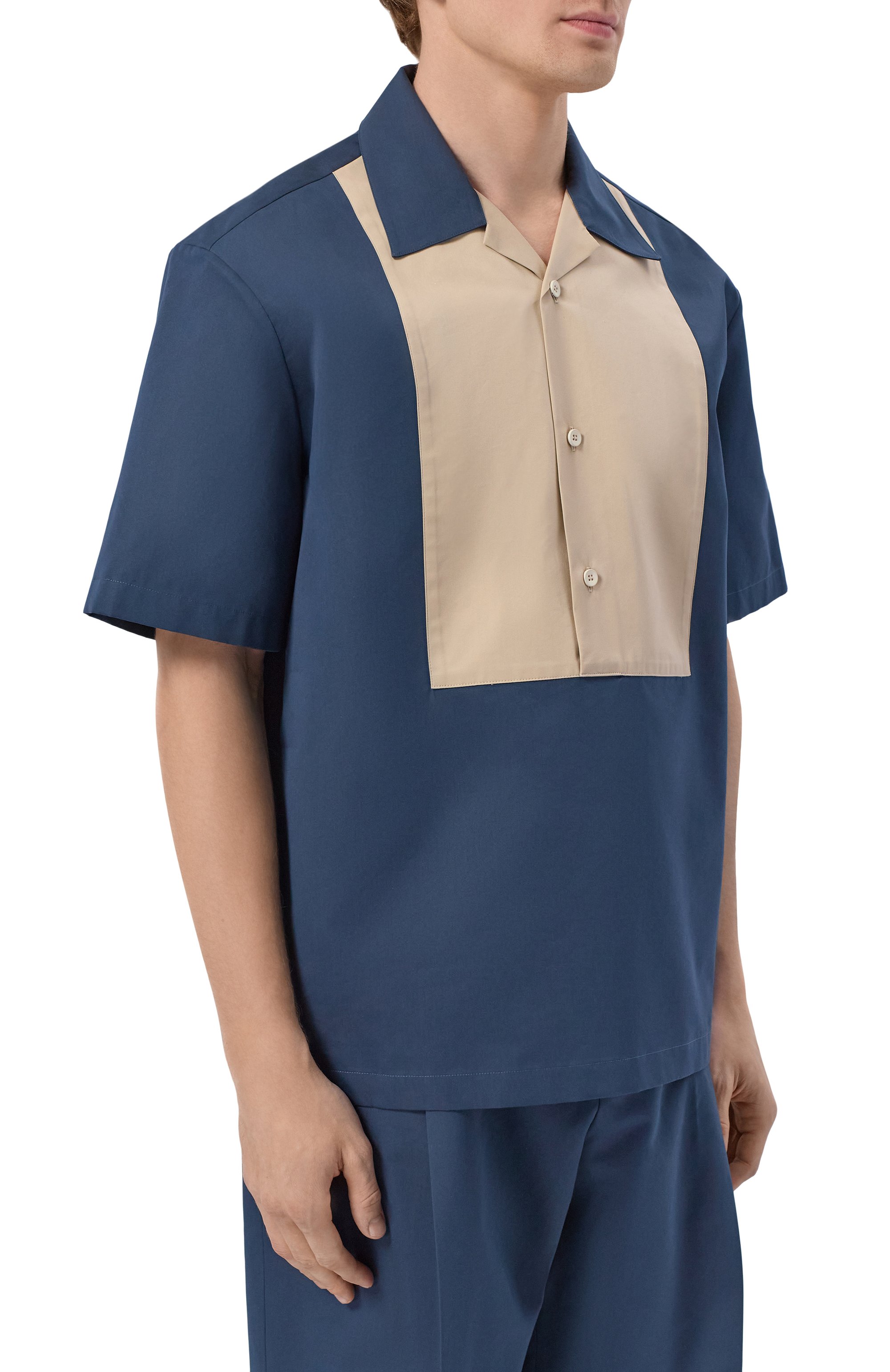 Рубашка из хло пка и шелка JIL SANDER, арт. J22DL0341/J45266, фото 3