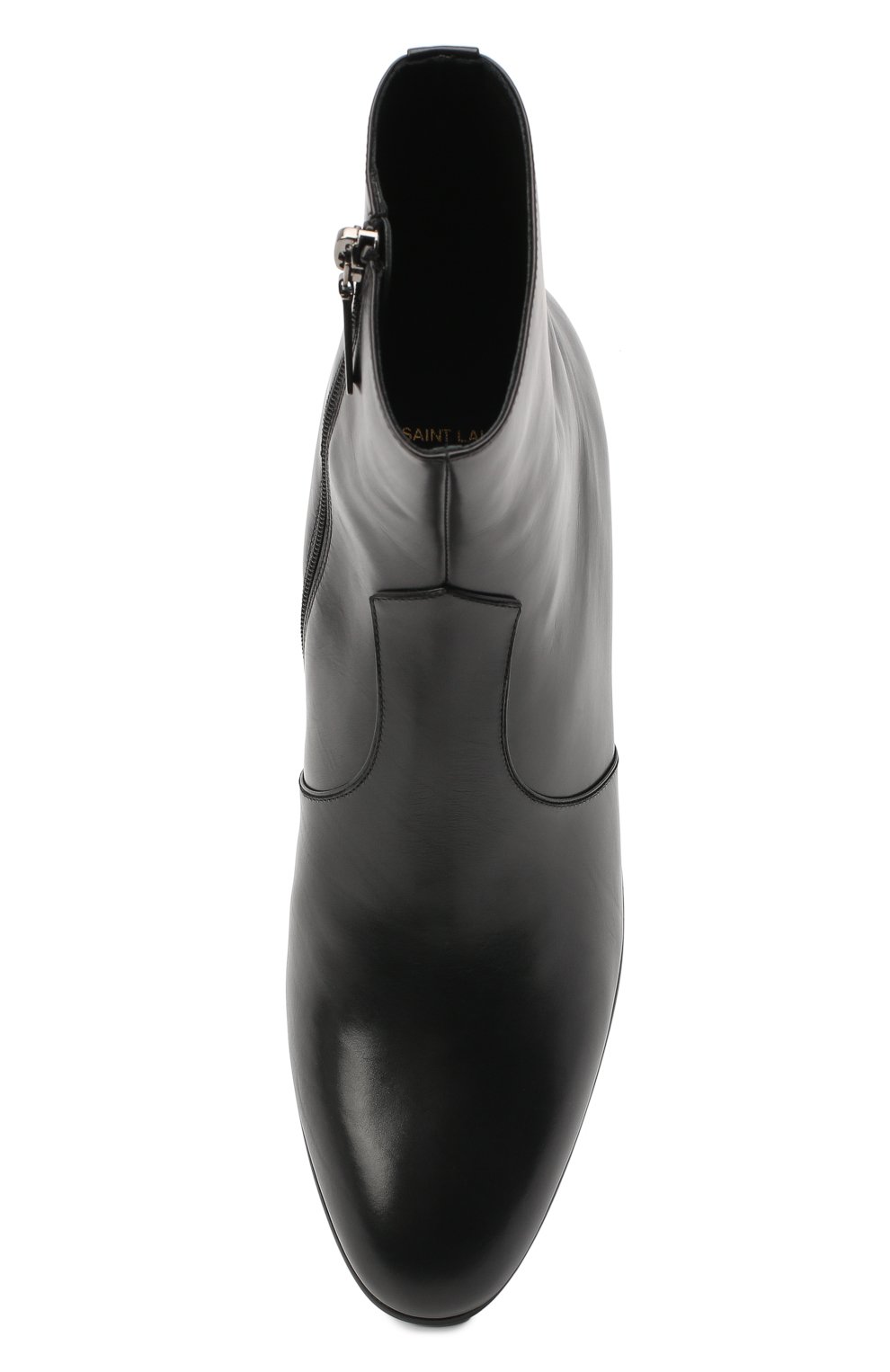 Кожаные сапоги james SAINT LAURENT черного цвета по цене 130000 руб., арт. 632395/1YU00, фото 5 Кожаные сапоги james SAINT LAURENT, арт. 632395/1YU00, фото 5