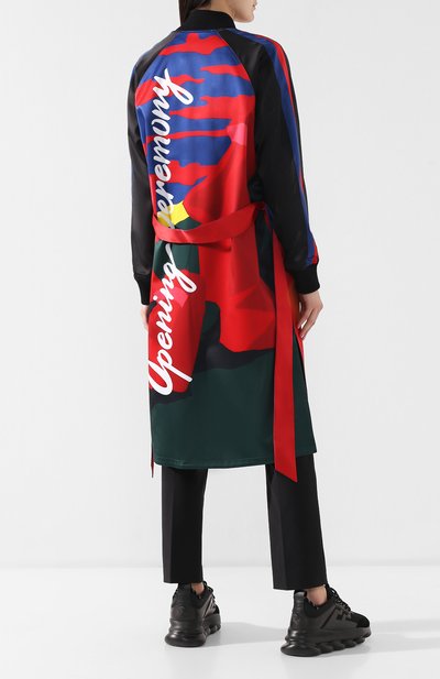 Двустороннее пальто OPENING CEREMONY синего цвета по цене 59250 руб., арт. P19AJH11147, фото 2 Двустороннее пальто OPENING CEREMONY, арт. P19AJH11147, фото 2