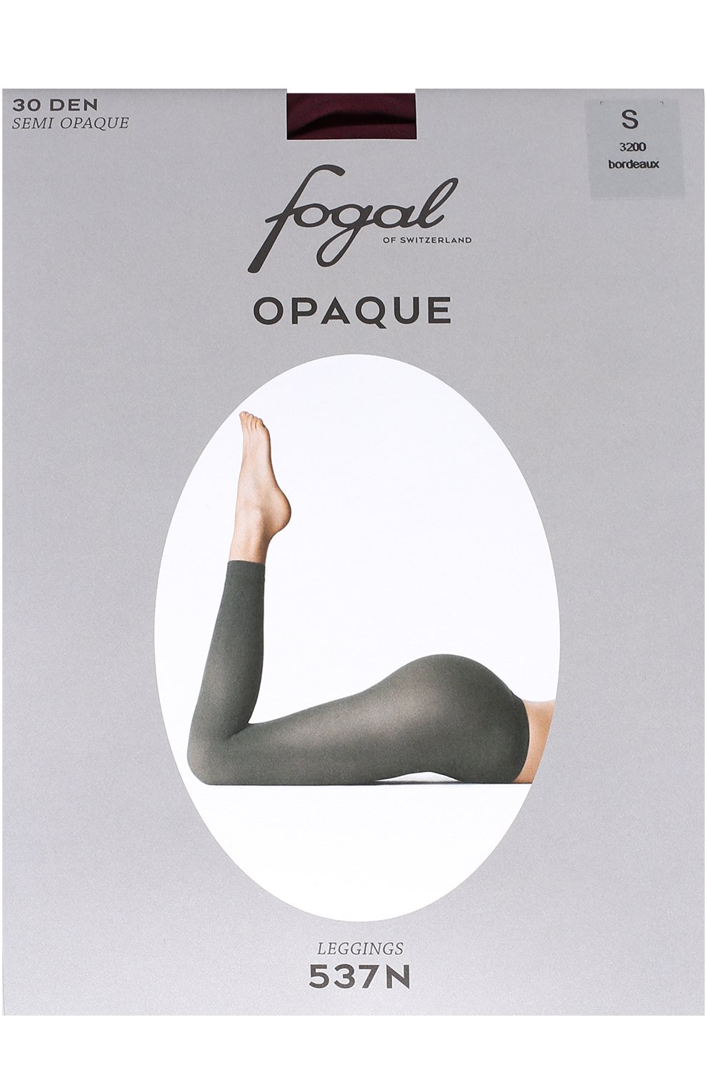 Укороченные легинсы FOGAL бордового цвета по цене 3555 руб., арт. 537N/0PAQUE/30DEN/LEGGINGS, фото 1 Укороченные легинсы FOGAL, арт. 537N/0PAQUE/30DEN/LEGGINGS, фото 1