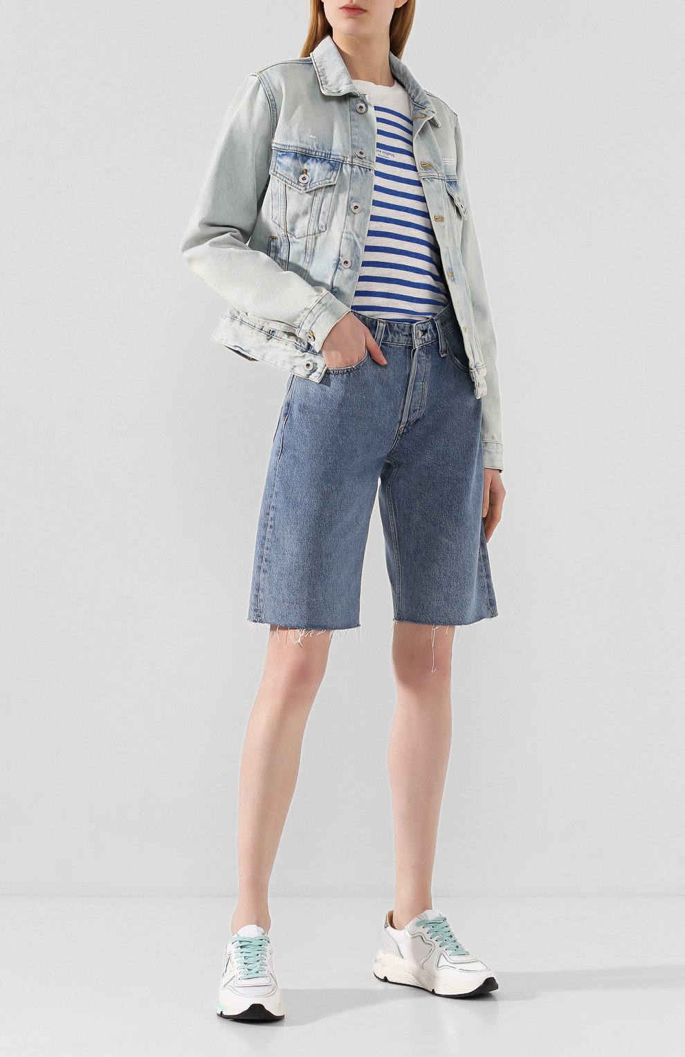 Льняная футболка ACNE STUDIOS, арт. AL0011/W, фото 2