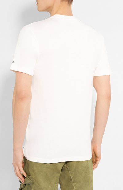 Хлопковая футболка C.P. COMPANY белого цвета по цене 6720 руб., арт. 08CMTS283A-005318W, фото 4 Хлопковая футболка C.P. COMPANY, арт. 08CMTS283A-005318W, фото 4