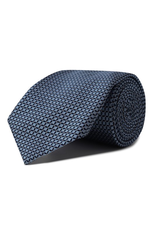 Шелковый галстук Zegna 1P8/Z8D03TA8 Синий 1P8/Z8D03TA8