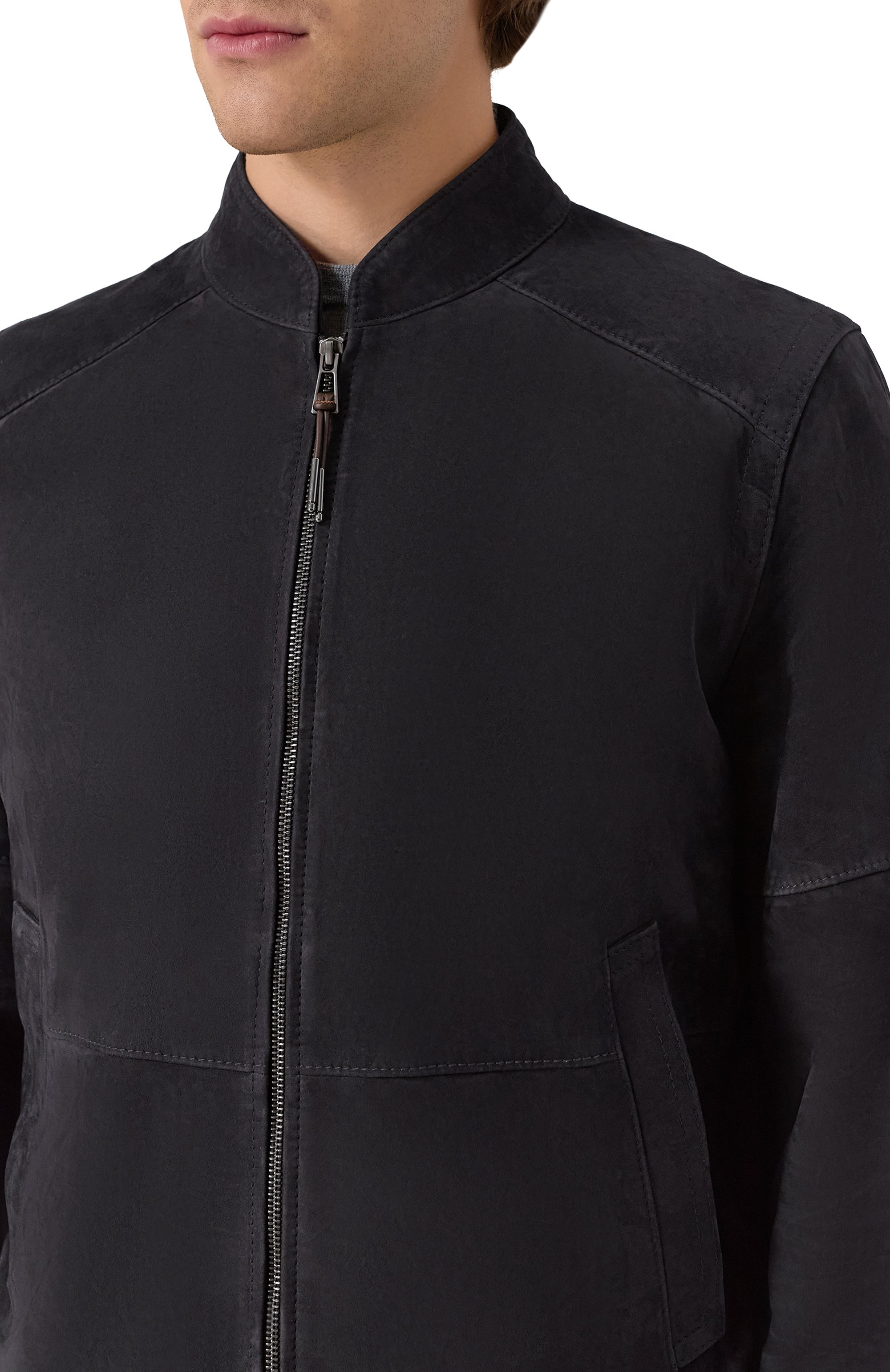 Замшевый бомбер WINDSOR, арт. B0RELL03-L/1300160L, фото 5